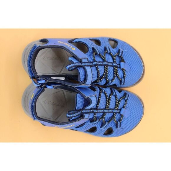 BOYS COLUMBIA TECHSUN WAVE SANDALS SIZE 2 Youth Closed Toe Water Shoes Blue - Picture 9 of 10